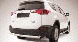 Защита заднего бампера из трубы диаметром 76 мм Slitkoff Toyota RAV4  XA40 (2012-2015) 5 дв. дорестайлинг