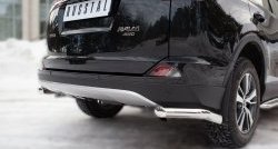 14 999 р. Защита заднего бампера (Ø63 мм уголки, нержавейка) SLITKOFF  Toyota RAV4  XA40 (2015-2019) 5 дв. рестайлинг  с доставкой в г. Майкоп. Увеличить фотографию 2