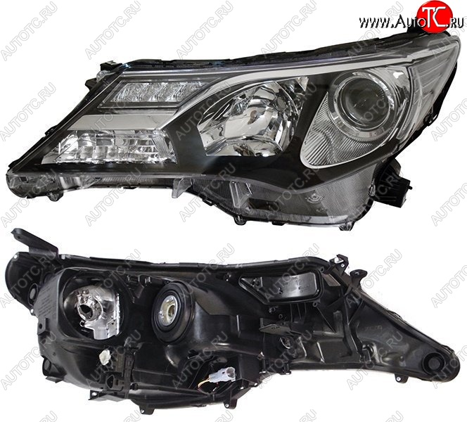9 399 р. Левая фара SAT (с электрокорректором, под ксенон) Toyota RAV4 XA40 5 дв. дорестайлинг (2012-2015)  с доставкой в г. Майкоп