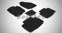 Износостойкие коврики в салон 3D TOYOTA RAV 4 IV черные (компл) Toyota RAV4  XA40 (2012-2015) 5 дв. дорестайлинг