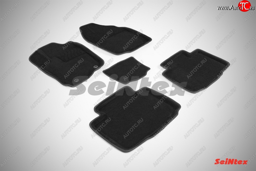 5 699 р. Износостойкие коврики в салон 3D TOYOTA RAV 4 IV черные (компл) Toyota RAV4 XA40 5 дв. дорестайлинг (2012-2015)  с доставкой в г. Майкоп