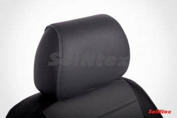 5 999 р. Чехлы на сиденья из экокожи Seintex  Toyota RAV4  XA40 (2012-2019) 5 дв. дорестайлинг, 5 дв. рестайлинг (Цвет: черный/черный)  с доставкой в г. Майкоп. Увеличить фотографию 6