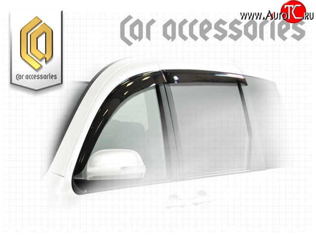 2 079 р. Комплект дефлекторов окон CA-Plastic  Toyota Sienta  NCP80 (2003-2006) дорестайлинг (Classic полупрозрачный, Без хром.молдинга)  с доставкой в г. Майкоп