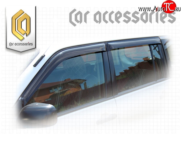 1 999 р. Комплект дефлекторов окон CA-Plastic Toyota Succeed дорестайлинг (2002-2014) (Classic полупрозрачный, Без хром.молдинга, Крепление скотч)  с доставкой в г. Майкоп