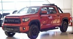 989 р. Реснички на фары RA  Toyota Tundra  XK50 (2013-2022) 2-ой рестайлинг (Неокрашенные)  с доставкой в г. Майкоп. Увеличить фотографию 3