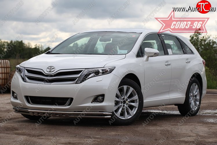 19 799 р. Защита переднего бампера двойная Souz-96 (d42/42) Toyota Venza GV10 дорестайлинг (2008-2012)  с доставкой в г. Майкоп
