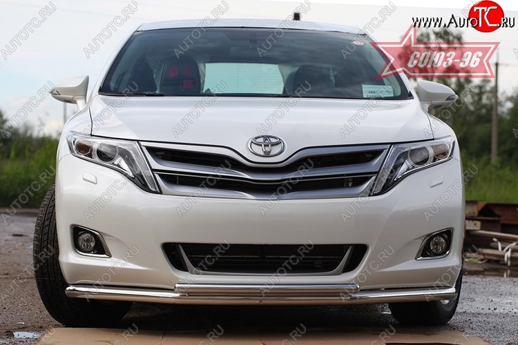 18 089 р. Защита переднего бампера одинарная Souz-96 (d60/42) Toyota Venza GV10 дорестайлинг (2008-2012)  с доставкой в г. Майкоп