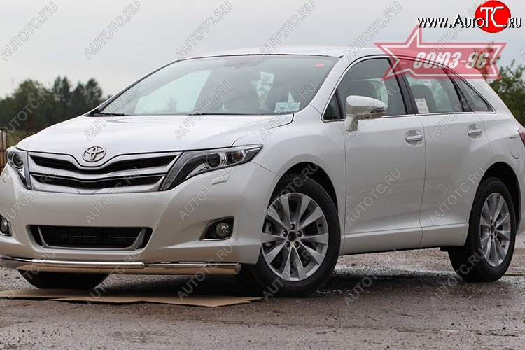 18 449 р. Защита переднего бампера двойная Souz-96 (d75х42/42) Toyota Venza GV10 дорестайлинг (2008-2012)  с доставкой в г. Майкоп