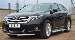 12 999 р. Одинарная защита переднего бампера диаметром 42 мм SLITKOFF Toyota Venza GV10 рестайлинг (2012-2016)  с доставкой в г. Майкоп. Увеличить фотографию 4