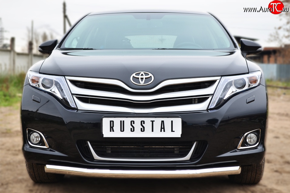 13 649 р. Одинарная защита переднего бампера диаметром 57 мм SLITKOFF Toyota Venza GV10 рестайлинг (2012-2016) (нержавейка полированная)  с доставкой в г. Майкоп