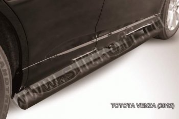 Защита порогов Slitkoff Toyota Venza  GV10 (2012-2016) рестайлинг