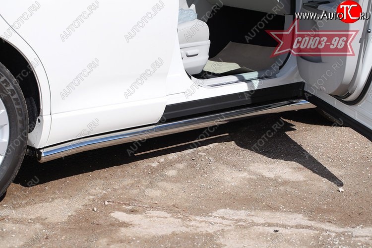 14 417 р. Защита порогов Souz-96 (d60) Toyota Venza GV10 дорестайлинг (2008-2012)  с доставкой в г. Майкоп