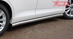 15 119 р. Защита порогов Souz-96 (d76) Toyota Venza GV10 дорестайлинг (2008-2012)  с доставкой в г. Майкоп. Увеличить фотографию 2