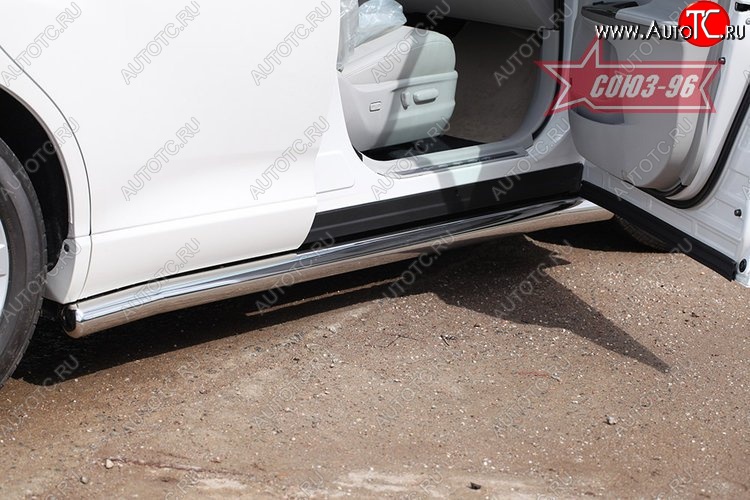15 119 р. Защита порогов Souz-96 (d76) Toyota Venza GV10 дорестайлинг (2008-2012)  с доставкой в г. Майкоп