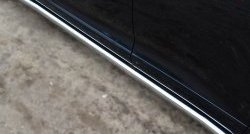 70 999 р. Защита порогов из круглой трубы диаметром 63 мм Russtal Toyota Venza GV10 рестайлинг (2012-2016) (Защита порогов с со скосами на торцах (вариант 1))  с доставкой в г. Майкоп. Увеличить фотографию 2