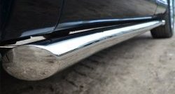 70 999 р. Защита порогов из круглой трубы диаметром 63 мм Russtal Toyota Venza GV10 рестайлинг (2012-2016) (Защита порогов с со скосами на торцах (вариант 1))  с доставкой в г. Майкоп. Увеличить фотографию 3