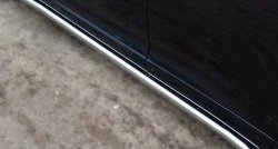 70 999 р. Защита порогов из круглой трубы диаметром 63 мм Russtal Toyota Venza GV10 рестайлинг (2012-2016) (Защита порогов с со скосами на торцах (вариант 1))  с доставкой в г. Майкоп. Увеличить фотографию 9