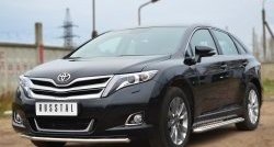 24 649 р. Широкая защита порогов SLITKOFF Toyota Venza GV10 рестайлинг (2012-2016)  с доставкой в г. Майкоп. Увеличить фотографию 3