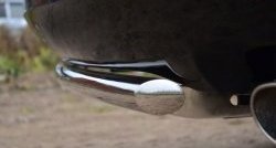6 399 р. Одинарная защита заднего бампера из трубы диаметром 42 мм SLITKOFF Toyota Venza GV10 рестайлинг (2012-2016)  с доставкой в г. Майкоп. Увеличить фотографию 3