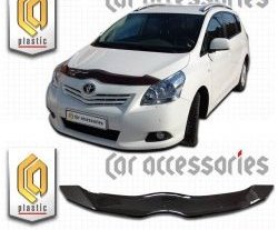 1 899 р. Дефлектор капота CA-Plastic Toyota Verso R20 дорестайлинг (2009-2012) (серия Classic черный, Без надписи)  с доставкой в г. Майкоп. Увеличить фотографию 2