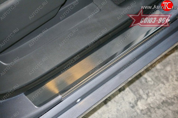 2 294 р. Накладки на внутренние пороги Souz-96 (без логотипа) Toyota Verso R20 дорестайлинг (2009-2012)  с доставкой в г. Майкоп