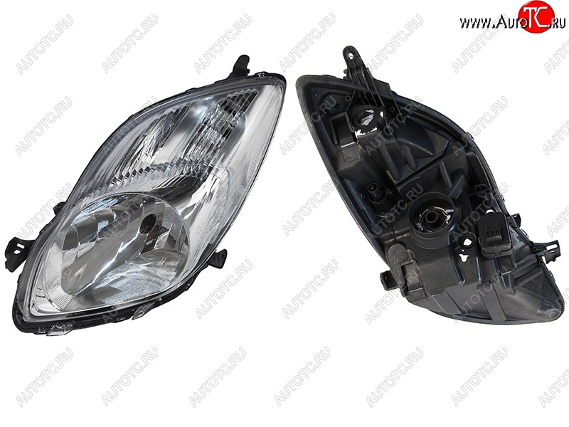 8 249 р. Левая фара SAT (с корректором, евросвет) Toyota Vitz XP90 хэтчбэк 5 дв. дорестайлинг (2005-2007)  с доставкой в г. Майкоп