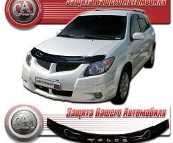 1 899 р. Дефлектор капота CA-Plastic  Toyota Voltz (2002-2004) (серия Classic черный, Без надписи)  с доставкой в г. Майкоп. Увеличить фотографию 2