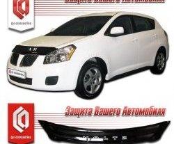 1 999 р. Дефлектор капота CA-Plastic  Toyota Voltz (2008-2010) (серия Classic черный, Без надписи)  с доставкой в г. Майкоп. Увеличить фотографию 2