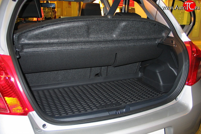 1 399 р. Коврик в багажник Element (полиуретан) (хетчбек) Toyota Yaris XP90 дорестайлинг, хэтчбэк 5 дв. (2005-2008)  с доставкой в г. Майкоп