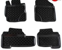 Комплект ковриков в салон Aileron 4 шт. (полиуретан) Toyota Yaris  XP130 (2010-2014) хэтчбэк 5 дв. дорестайлинг