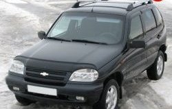 5 299 р. Рейлинги АПС L  Chevrolet Niva  2123 (2002-2008), Лада 2123 (Нива Шевроле) (2002-2008) (Башмак черный, рейлинг серый)  с доставкой в г. Майкоп. Увеличить фотографию 2