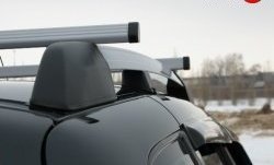 5 299 р. Рейлинги АПС L  Chevrolet Niva  2123 (2002-2008), Лада 2123 (Нива Шевроле) (2002-2008) (Башмак черный, рейлинг серый)  с доставкой в г. Майкоп. Увеличить фотографию 6