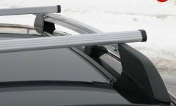 5 299 р. Рейлинги АПС L  Chevrolet Niva  2123 (2002-2008), Лада 2123 (Нива Шевроле) (2002-2008) (Башмак черный, рейлинг серый)  с доставкой в г. Майкоп. Увеличить фотографию 7