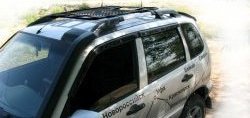 4 299 р. Рейлинги и поперечины Лидер на автомобиль Chevrolet Niva 2123 рестайлинг (2009-2020) (Цвет: чёрный)  с доставкой в г. Майкоп. Увеличить фотографию 4