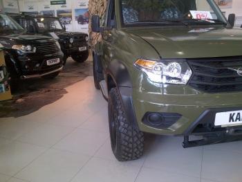 14 999 р. Расширители арок RalexTuning (+30 мм) Уаз Патриот 3163 5 дв. дорестайлинг (2005-2013) (Текстурная поверхность (шагрень), С одним бензобаком)  с доставкой в г. Майкоп. Увеличить фотографию 14