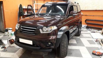 14 999 р. Расширители арок RalexTuning (+30 мм) Уаз Патриот 3163 5 дв. дорестайлинг (2005-2013) (Текстурная поверхность (шагрень), С одним бензобаком)  с доставкой в г. Майкоп. Увеличить фотографию 3