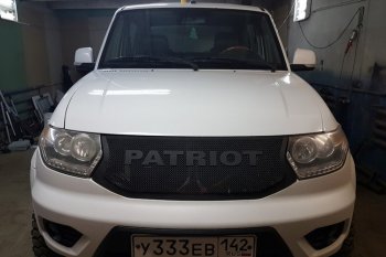 Решетка радиатора CrTuning - Чёрный БРУТ Уаз Патриот 3163 5 дв. 2-ой рестайлинг (2017-2025)
