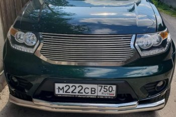 10 099 р. Решетка радиатора CrTuning Ламель Уаз Патриот 23632 2-ой рестайлинг пикап (2016-2025) (Без защиты фар)  с доставкой в г. Майкоп. Увеличить фотографию 7