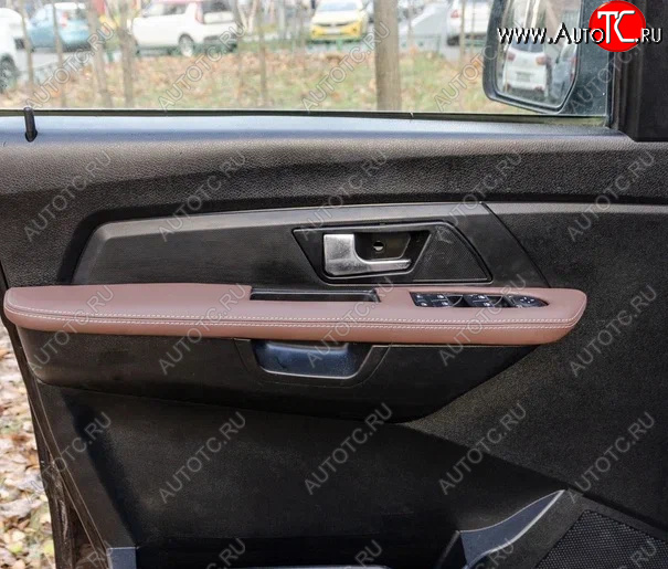 7 749 р. Накладки на карты дверей RalexTuning  Уаз Патриот ( 3163 5-дв.,  3163 5 дв.) (2014-2025) 1-ый рестайлинг, 2-ой рестайлинг (цвет: коричневый)  с доставкой в г. Майкоп