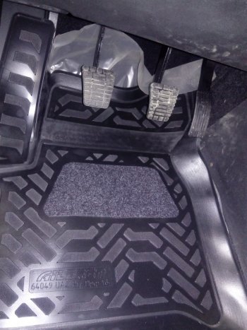 1 239 р. Комплект ковриков в салон Профи Aileron 3D (с подпятником, передние)  Уаз Патриот  3163 5 дв. (2017-2025) 2-ой рестайлинг  с доставкой в г. Майкоп. Увеличить фотографию 3