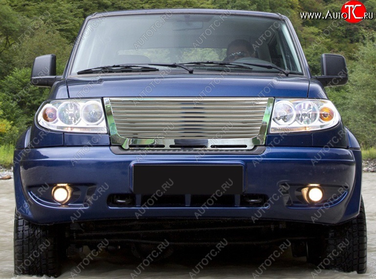 10 099 р. Решетка радиатора CrTuning Ламель Уаз Патриот 23632 дорестайлинг пикап (2008-2014) (Без эмблемы)  с доставкой в г. Майкоп