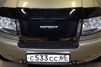 12 499 р. Решетка радиатора CrTuning Уаз Патриот 3163 5 дв. дорестайлинг (2005-2013) (Сетка черная, С надписью PATRIOT)  с доставкой в г. Майкоп. Увеличить фотографию 4