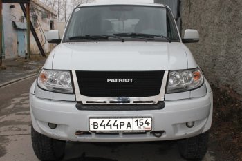 12 499 р. Решетка радиатора CrTuning Уаз Патриот 3163 5 дв. дорестайлинг (2005-2013) (Сетка черная, С надписью PATRIOT)  с доставкой в г. Майкоп. Увеличить фотографию 8