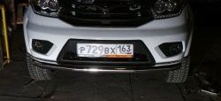Одинарная защита переднего d63.5 мм Металл Дизайн Уаз Патриот ( 3163 5-дв.,  3163 5 дв.) (2014-2025) 1-ый рестайлинг, 2-ой рестайлинг