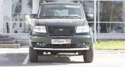5 249 р. Одинарная защита переднего бампера диаметром 63 мм Petroil Tuning Уаз Патриот 3163 5 дв. дорестайлинг (2005-2013)  с доставкой в г. Майкоп. Увеличить фотографию 3