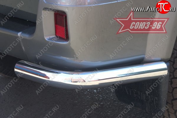 5 129 р. Защита заднего бампера из боковых уголков Souz-96 (d60) Уаз Патриот 3163 5 дв. дорестайлинг (2005-2013)  с доставкой в г. Майкоп
