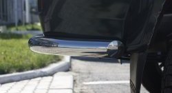 4 999 р. Защита заднего бампера из двух боковых уголков диаметром 63 мм Petroil Tuning Уаз Патриот 3163 5 дв. дорестайлинг (2005-2013)  с доставкой в г. Майкоп. Увеличить фотографию 3