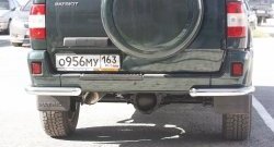 4 999 р. Защита заднего бампера из двух боковых уголков диаметром 63 мм Petroil Tuning Уаз Патриот 3163 5 дв. дорестайлинг (2005-2013)  с доставкой в г. Майкоп. Увеличить фотографию 4