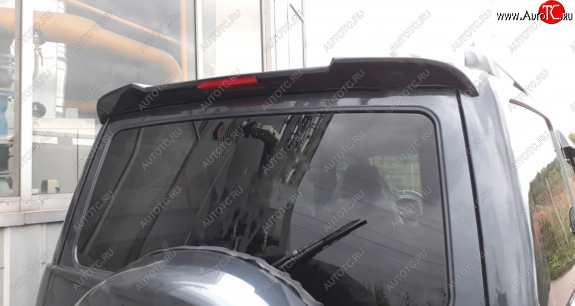 5 399 р. Непродувной спойлер-козырёк Ralex-Tuning V2 (со стоп сигналом) Уаз Патриот 3163 5 дв. дорестайлинг (2005-2013) (Неокрашенный)  с доставкой в г. Майкоп