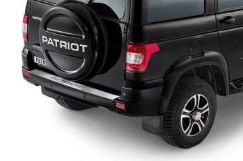 2 429 р. Защитная накладка заднего бампера Petroil Tuning Уаз Патриот 3163 5-дв. 1-ый рестайлинг (2014-2016)  с доставкой в г. Майкоп. Увеличить фотографию 2